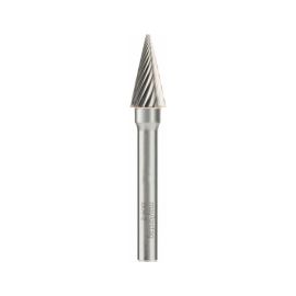 Fraise Rotative HM Tige Cylindrique Conique à Pointe Fine - Aciers, Alliages D. 10 x Lt. 66 x Lu. 20 x Q. 6 mm - Diamwood
