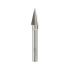 Fraise Rotative HM Tige Cylindrique Conique à Pointe Fine - Aciers, Inox D. 6 x Lt. 43 x Lu. 13 x Q. 3 mm - Diamwood