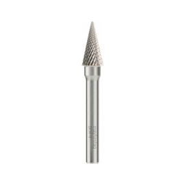 Fraise Rotative HM Tige Cylindrique Conique à Pointe Fine - Diamant D. 8 x Lt. 63 x Lu. 18 x Q. 6 mm - Diamwood