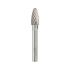 Fraise Rotative HM Tige Cylindrique Forme Arc à Nez Arrondi - Inox D. 12 x Lt. 70 x Lu. 25 x Q. 6 mm - Diamwood