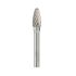 Fraise Rotative HM Tige Cylindrique Forme Arc à Nez Arrondi - Inox D. 10 x Lt. 65 x Lu. 20 x Q. 6 mm - Diamwood