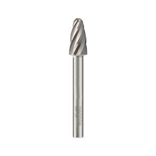 Fraise Rotative HM Tige Cylindrique Forme Arc à Nez Arrondi - Aluminium D. 12 x Lt. 70 x Lu. 25 x Q. 6 mm - Diamwood