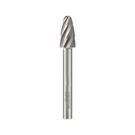 Fraise Rotative HM Tige Cylindrique Forme Arc à Nez Arrondi - Aluminium D. 16 x Lt. 75 x Lu. 30 x Q. 8 mm - Diamwood