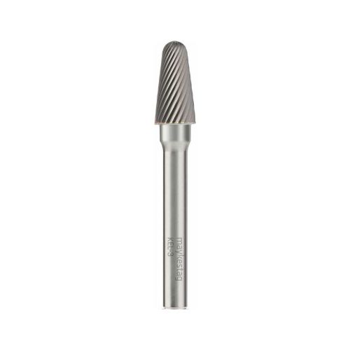 Fraise Rotative HM Tige Cylindrique Forme Bout Arrondi - Aciers, Inox D. 3 x Lt. 38 x Lu. 14 x Q. 3 mm - Diamwood