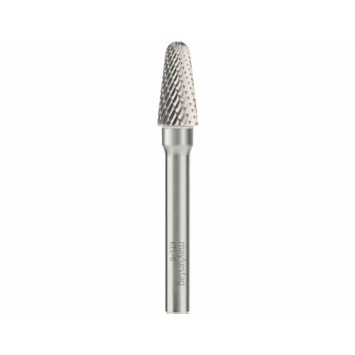Fraise Rotative HM Tige Cylindrique Forme Bout Arrondi - Fontes, Aciers D. 10 x Lt. 65 x Lu. 20 x Q. 6 mm - Diamwood