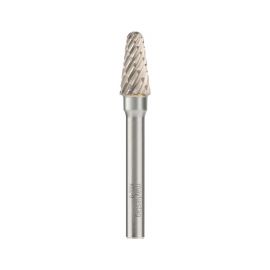 Fraise Rotative HM Tige Cylindrique Forme Bout Arrondi - Aciers Spéciaux D. 10 x Lt. 65 x Lu. 20 x Q. 6 mm - Diamwood