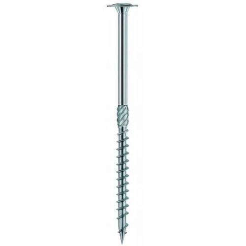 100 Vis à Bois Tête Large Bombée D.6 x 300 mm – Galvanisées, TX 30 – Fixation Solide et Durable - ALSAFIX