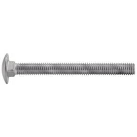 50 Vis à Métaux Tête Ronde Collet Carré 8 x 90 mm - DIN 603 - NFE27-351 - UNI 5731 - Inox A2 - D-Work