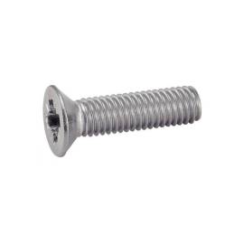 500 Vis à métaux tête fraisée Pozidrive 2,5x10 mm - Inox A2, norme DIN 965 - Résistantes et durables - ACTON