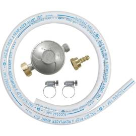 Détendeur Gaz Butane avec Tuyau 6x12 1,5m - Accessoire de Gaz - Sécurisé et Pratique - D-Work