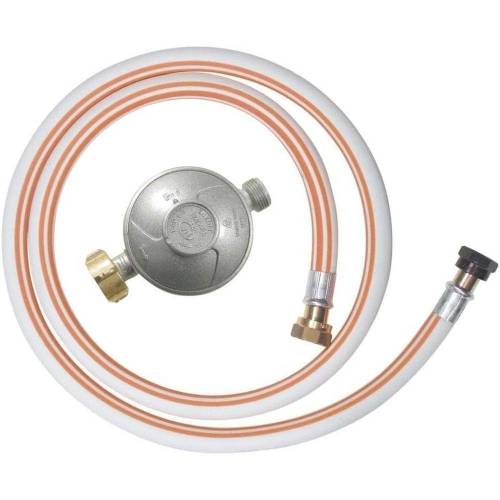 Détendeur Gaz Butane avec Tuyau 8x15 - 1,5 m - Sécurisé et Pratique - Flexible - D-Work