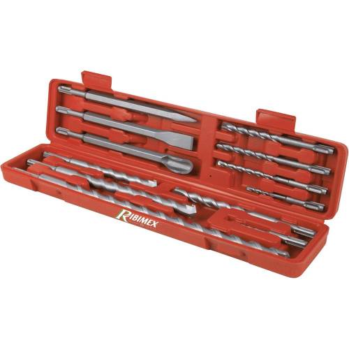 Coffret 12 Pièces - Burins Pointerolles et Forets SDS - Outils Polyvalents pour Travaux de Maçonnerie - D-Work