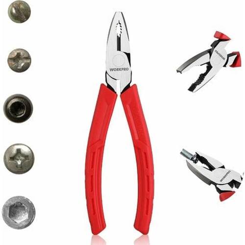 Pince Universelle Pro 200 mm - Garantie à Vie - Outil Pratique et Durable - D-Work