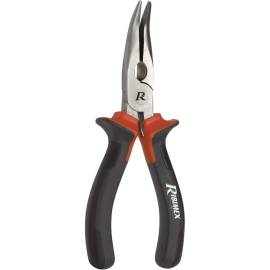 Pince Courbe Bec L. 160 mm - Acier Traité - Précision et Maniabilité - Idéale pour Travaux Fins - D-Work