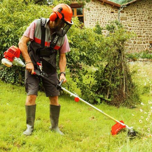 Outil 4 en 1 Therm – Taille-Haie, Tronçonneuse, Débroussailleuse, Coupe-Bordure – Polyvalent et Efficace - RIBIMEX