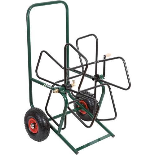 Dévidoir Tuyau Arrosage sur Roues Gonflables - Pratique et Mobile - Idéal pour Jardinage - D-Work