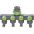Nez de Robinet 1/2-3/4-1 po 4 Circuits sur Carte - Pratique et Efficace - D-Work
