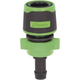Raccord Rapide Libre Canneleté pour Tuyau 12 mm – Bi-Matière – Connexion Facile et Pratique - RIBIMEX