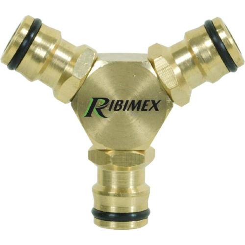 Raccord Triple Male Laiton – 0,1 kg – Connecteur Durable et Résistant – RIBIMEX - RIBIMEX