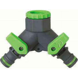 Nez de Robinet 3/4-1/2 2 Sorties Vrac - 0,04 kg - Pratique pour Raccordement de Eau - D-Work