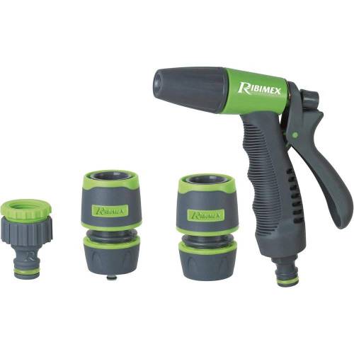 Kit Pistol d'Arrosage Bi-Matière – 2 Raccords 15 mm – Pratique et Durable – RIBIMEX - RIBIMEX