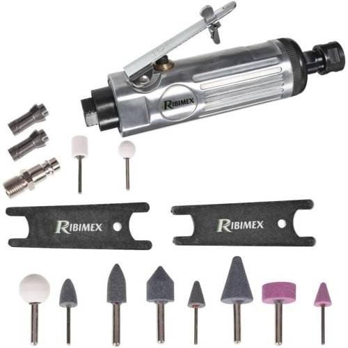 Meuleuse Droite Pneumatique - Accessoires Inclus - Pratique et Efficace - D-Work
