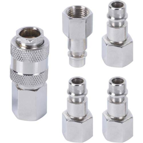 Lot de 5 Raccords Pneumatiques – Accessoires Pratiques pour Systèmes Pneumatiques – Connexion Fiable et Rapide - RIBIMEX