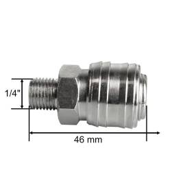 Raccord Rapide Air 1/4" Femelle Automatique Universel – 0,095 kg – Connexion Rapide et Pratique - RIBIMEX