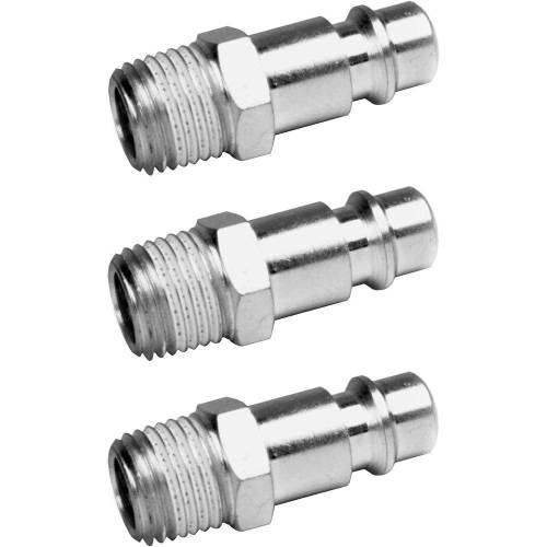 Raccord Rapide Air 1/4 po Male Automatique Universel - Laiton - 1 pièce - Étanche et Durable - D-Work
