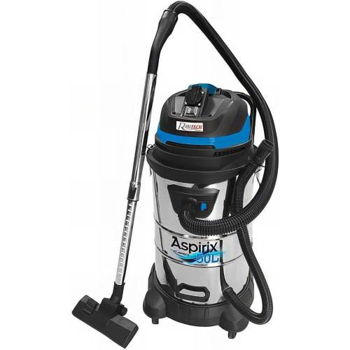 Aspirateur Bidon 50L - 1200W - Inox - Puissant et Pratique - Performant - D-Work