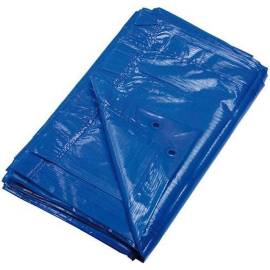 Bâche 90g/m_ 8x12m - Bleue - Écologique et Résistante - Protection Idéale pour Extérieur - D-Work