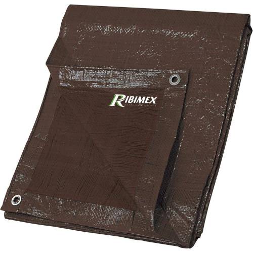 Bâche 120g/m_ 3x5m - Marron - Résistante et Durable - Protection Efficace contre les Intempéries - D-Work