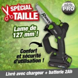 Élagueuse Pro R-BAT20 20V – Avec Batterie 2A et Chargeur – Performance et Praticité – RIBIMEX - RIBIMEX