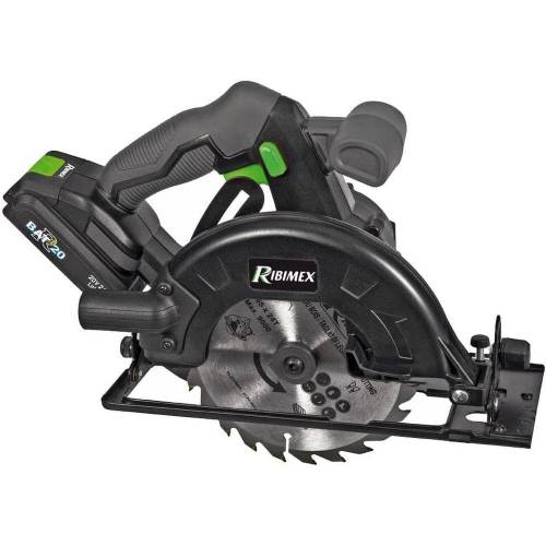 Scie Circulaire 165 mm – 20V avec Batterie 2A et Chargeur – Performance et Précision – RIBIMEX - RIBIMEX