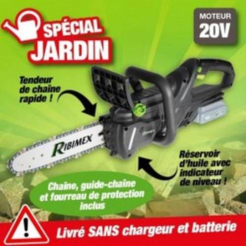 Tronçonneuse R-BAT20 350 mm - 20V - Sans Batterie ni Chargeur - Performance et Précision - D-Work