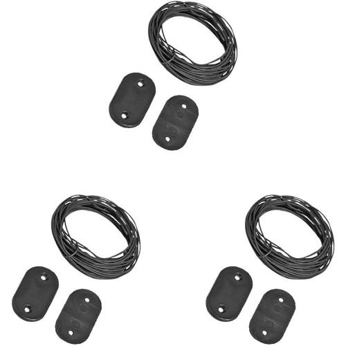Kit de Fixation Gris pour Brise-Vue - Lot de 30 et 4m de Fil - Installation Facile - D-Work
