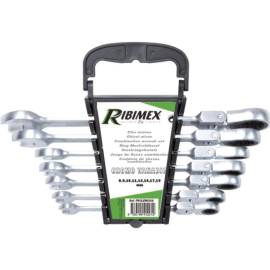 Lot de 7 Clés à Cliquet 8-19 mm – Acier, Résistantes et Pratiques – RIBIMEX - RIBIMEX