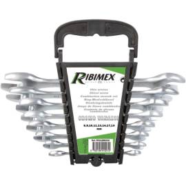 Lot de 8 Clés Plates 6x7 à 20x22 mm - Acier 40Cr-V - Double Embout - Résistantes et Durables - D-Work