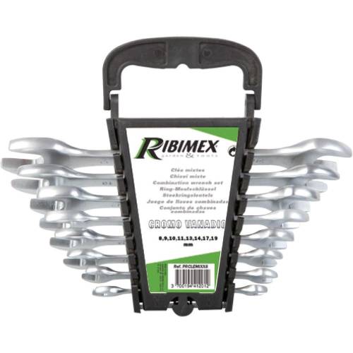 Lot de 8 Clés Plates 6x7 à 20x22 mm – Acier, Résistantes et Durables – RIBIMEX - RIBIMEX