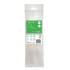 Colliers Électricien Lot de 100 - 2,5 x 200 mm - Blanc - Résistants et Pratiques - D-Work