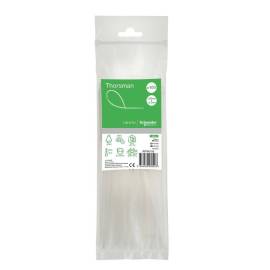 Colliers Électricien Lot de 100 – 2,5 x 200 mm – Blanc, Résistants et Pratiques - RIBIMEX