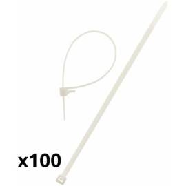 Colliers Électricien Lot de 100 – 3,6x140 mm – Blanc, Résistants et Pratiques - RIBIMEX