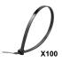 Colliers Électricien Lot de 100 – 3,6x300 mm – Résistants et Pratiques – RIBIMEX - RIBIMEX