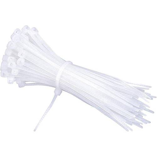 Colliers Électricien Lot de 100 – 4,5x300 mm – Blanc, Résistants et Pratiques - RIBIMEX