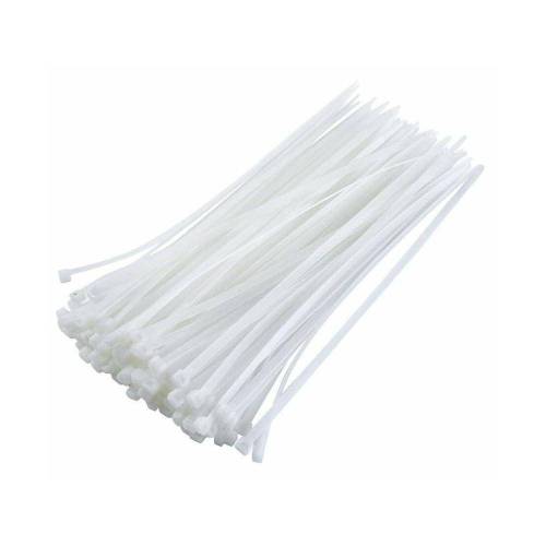 Colliers Électricien Lot de 100 – 4,8 x 350 mm – Blanc, Résistants et Pratiques - RIBIMEX