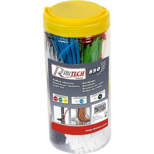 Colliers Électricien 650 pcs - Polyvalents et Pratiques - Idéal pour Raccordements Électriques - D-Work