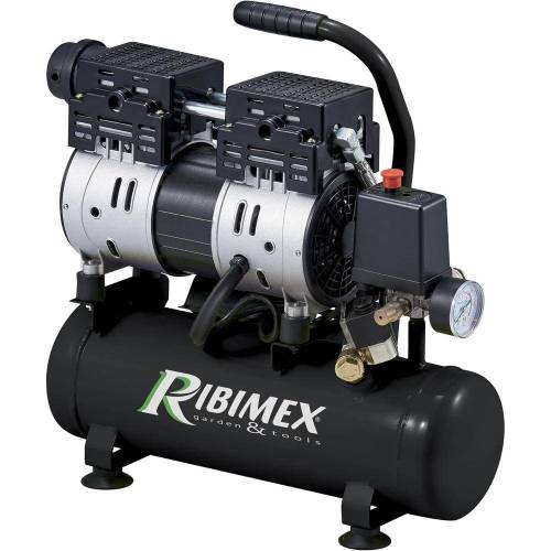 Compresseur Électrique 1CV 6L – Silencieux et Compact – Idéal pour Travaux de Bricolage - RIBIMEX