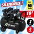 Compresseur Électrique 2 x 1CV 50L – Silencieux, Haute Performance – Idéal pour Travaux de Bricolage - RIBIMEX