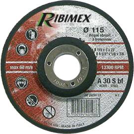 Disque Abrasif 115 mm – 115x6,4x22,2 mm – Acier, Efficacité et Précision - RIBIMEX