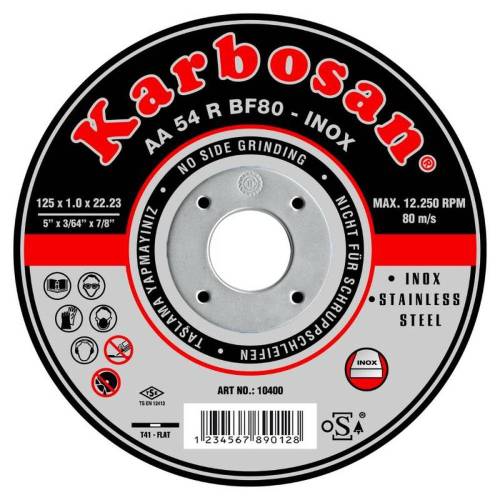 Disque Abrasif 125 mm – Tronçonnage Inox, Plat 125x1x22,2 mm – Performance et Précision - RIBIMEX